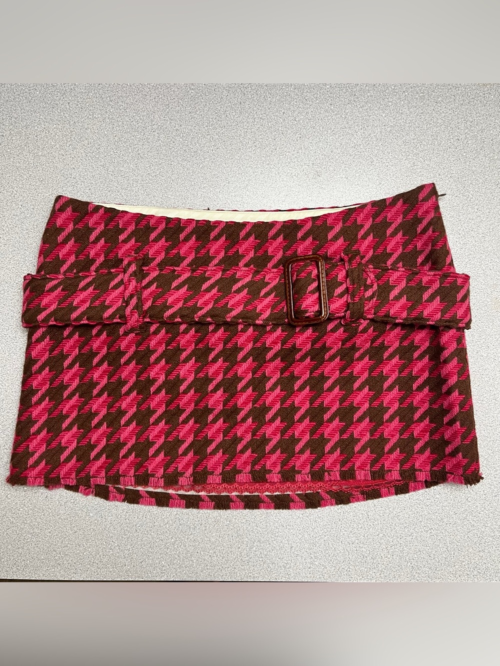 NWT! Vintage Y2K Abercrombie & Fitch 2000s Houndstooth Mini Skirt